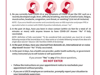 Translation work — USCIS COVID-19 Reopening Poster (May 2021)