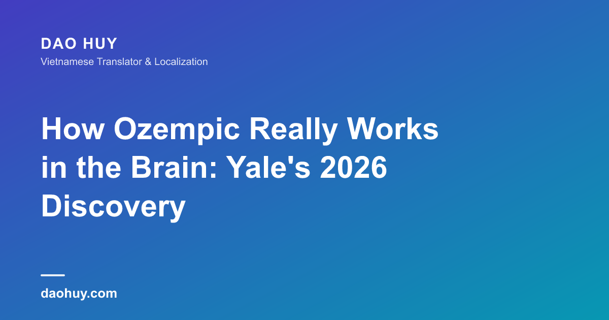 How Ozempic Really Works in the Brain: Yale's 2026 Discovery